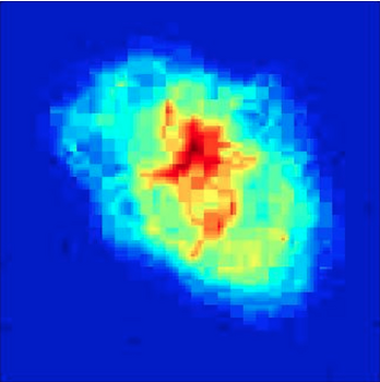 OMP reconstruction using the VLA configuration. RE = 7.52%.