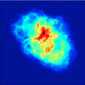 OMP reconstruction using the Gaussian array. RE = 3.78%.