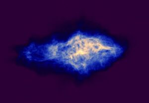 Radio image of the galaxy 3C58 [7]. Courtesy of NRAO/AUI and M. Bietenholz.