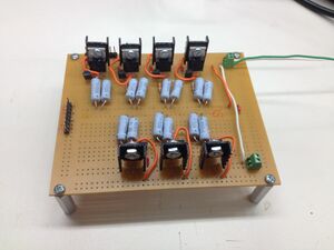 LED driver board on protoboard