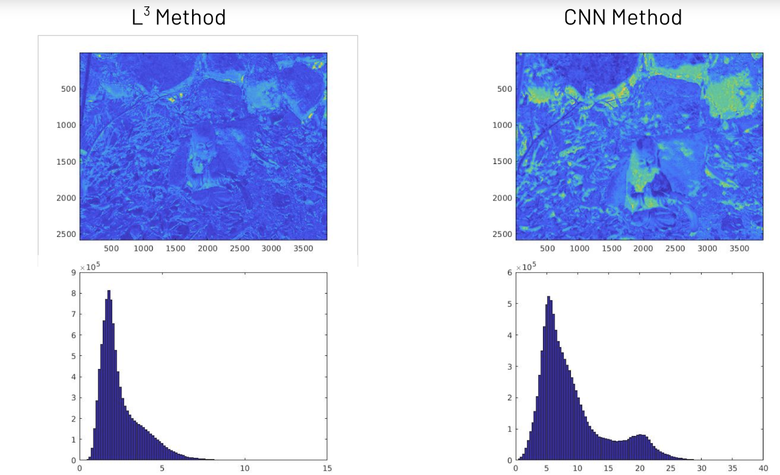 Full-length Figure 11: Difference Image and Histograms of SCIELAB DeltaE Values for Garden Dataset