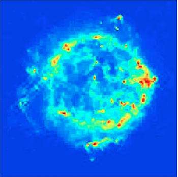 OMP reconstruction using the VLA configuration. RE = 0.33%.